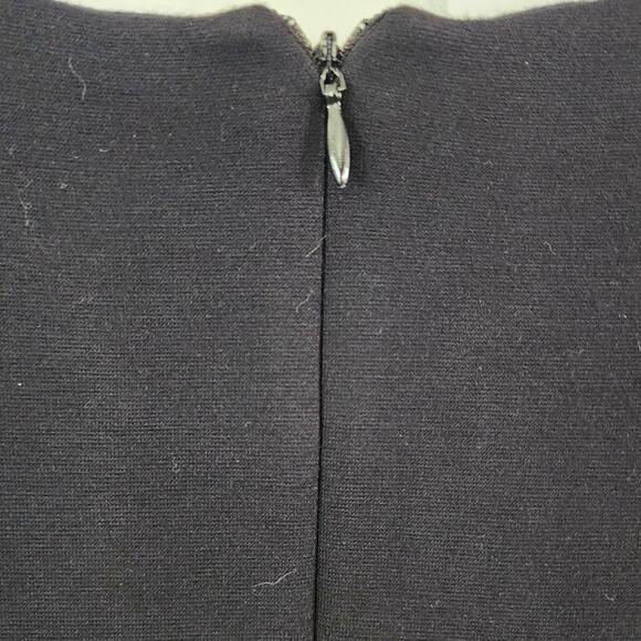Calvin Klein Sleeveless Knee Length Black Career Dress Front Pockets Size 10 - Picture 3 of 6